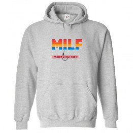 MILF Man I love Fishing Funny Classic Unisex Kids and Adults Pullover Hoodie For Fisherman